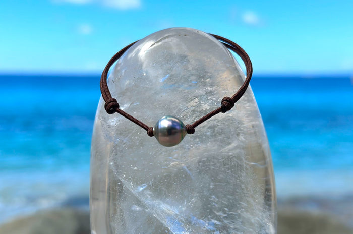Adjustable Bracelet with its Tahiti Pearl